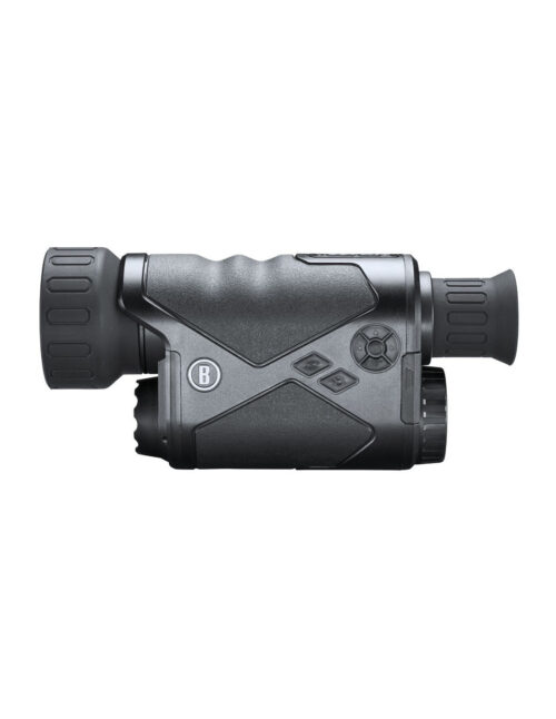 Monocular de visión nocturna Bushnell Equinox Z2 destacándose en un entorno oscuro, símbolo de tecnología avanzada y exploración nocturna.