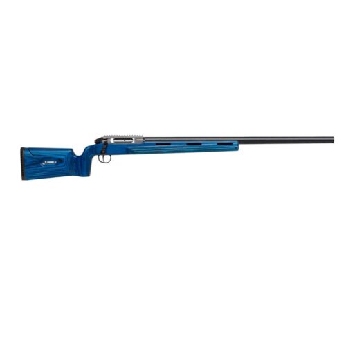 Rifle Victrix Target X en calibres .308, 6.5 Creedmoor y 6.5x47 Lapua con culata de madera laminada y acabado negro mate, listo para competición.
